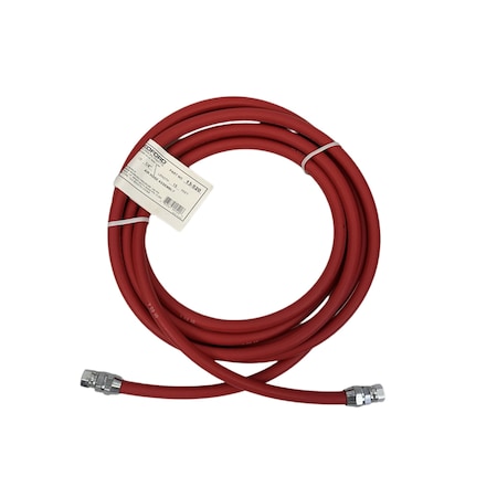 Bedford Precision Parts Bedford Precision 15' x 1/4in Air Hose Assy Red Smooth for Binks 71-1103 13-520